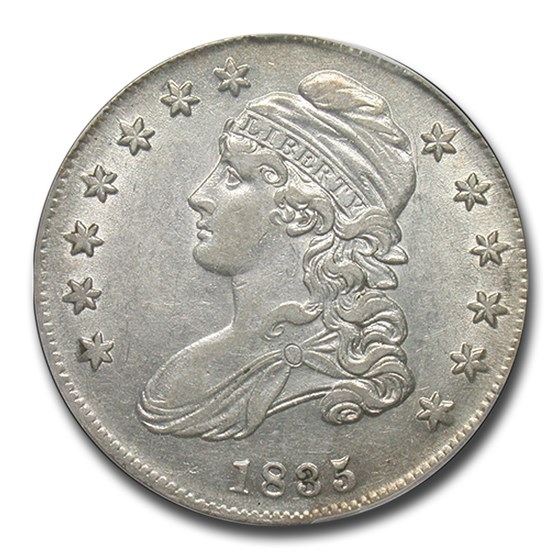 1835 Capped Bust Half Dollar AU-53 PCGS 1835 Capped Bust Half Dollar AU-53 PCGS